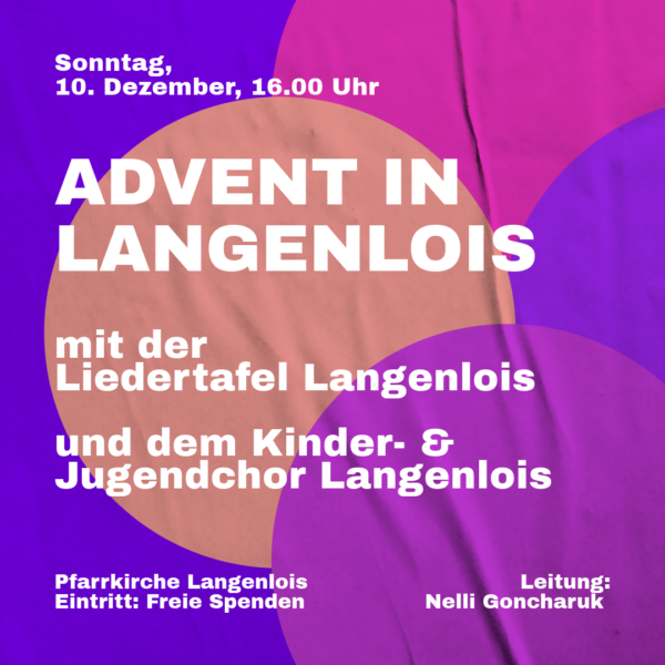 Advent mit der Liedertafel Langenlois