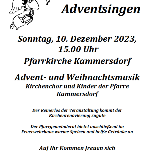 Adventsingen in Kammersdorf