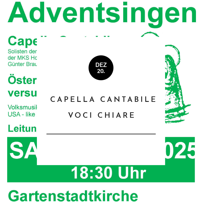 Adventsingen der Capella Cantabile Hollabrunn