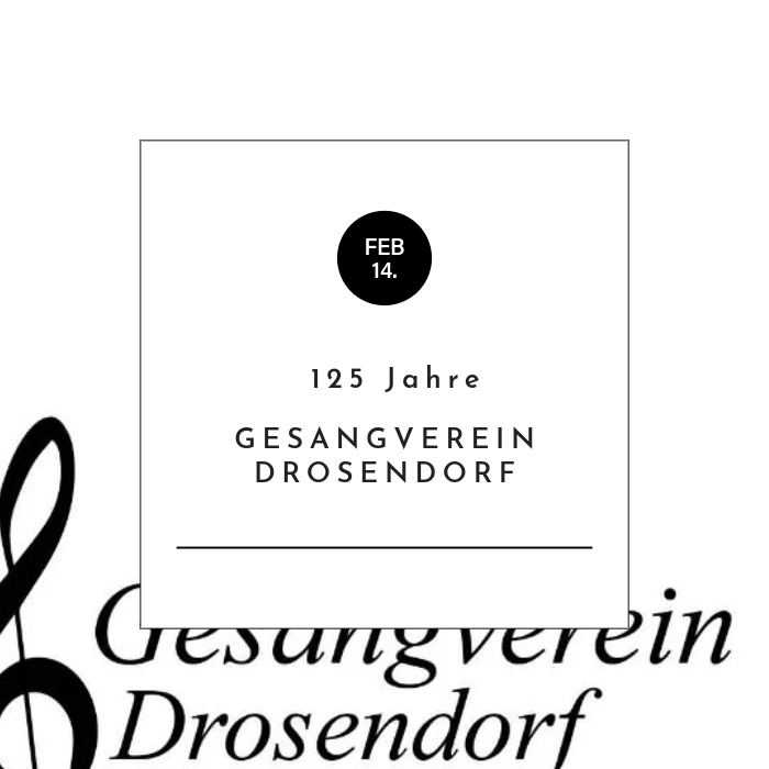 125 Jahre Gesangverein Drosendorf