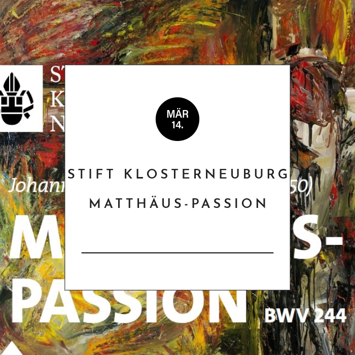 Matthäus - Passion, BWV 244 Johann Sebastian Bach (1685–1750)