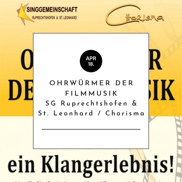 Ohrwürmer der Filmmusik - Zwei Chöre, ein Klangerlebnis