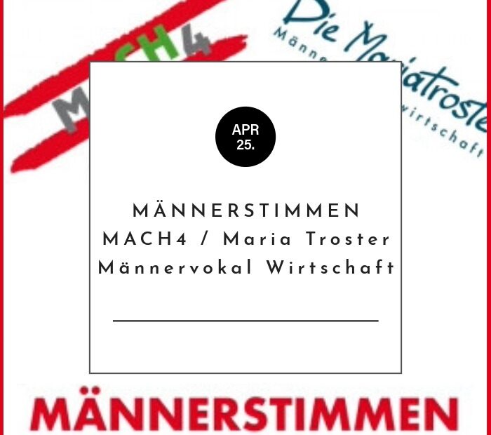 Männerstimmen Konzert