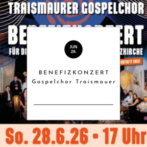 Benefizkonzert für die Renovierung der Wetterkreuzkirche