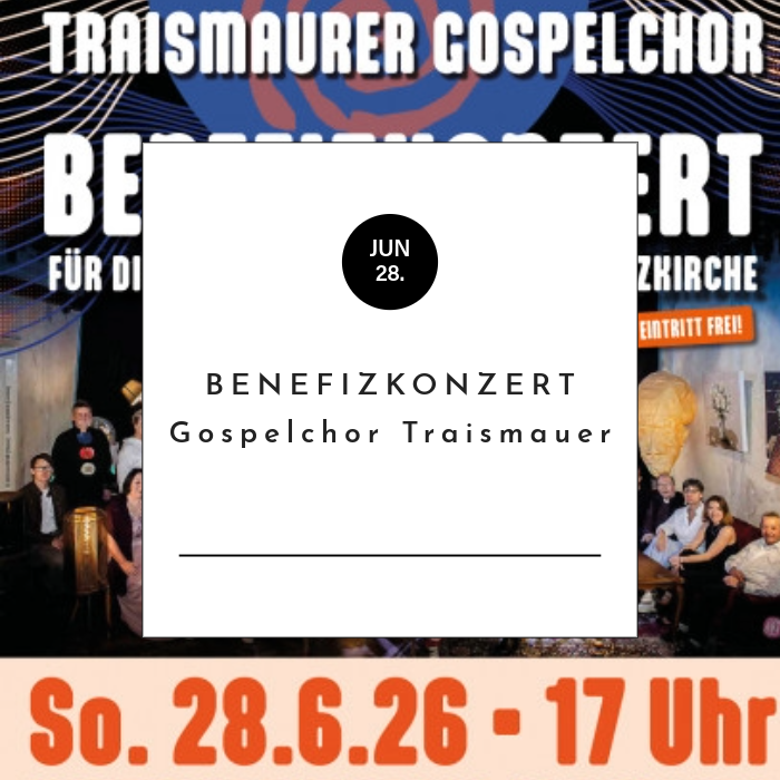 Benefizkonzert für die Renovierung der Wetterkreuzkirche