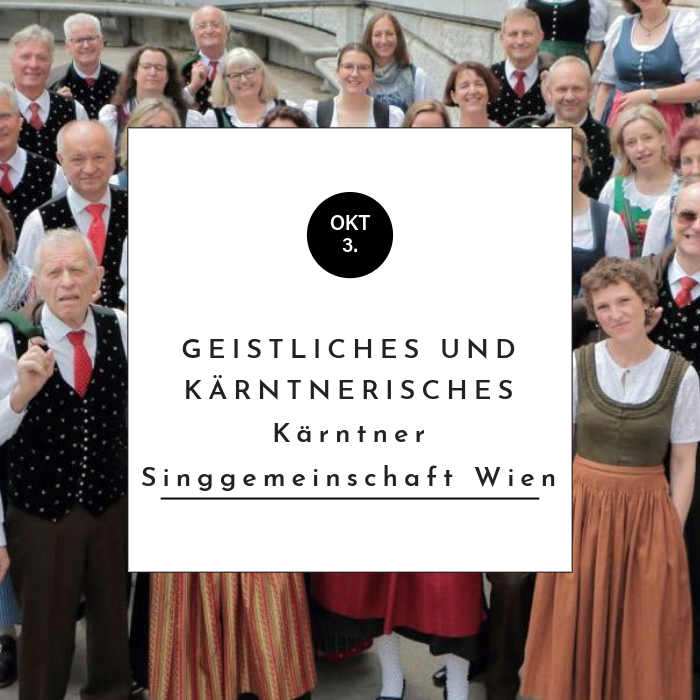 Chorkonzert: "Geistliches und Kärntnerisches"