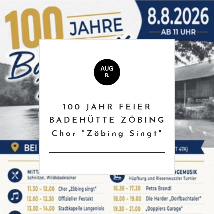 100 Jahr Feier - Badehütte Zöbing