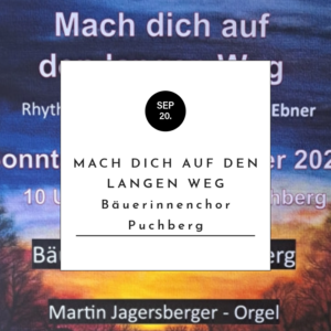 Mach dich auf den langen Weg