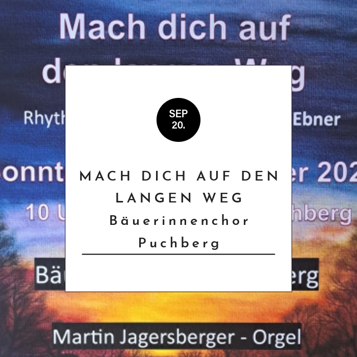 Mach dich auf den langen Weg