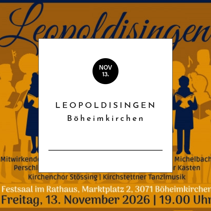 Leopoldisingen Böheimkirchen