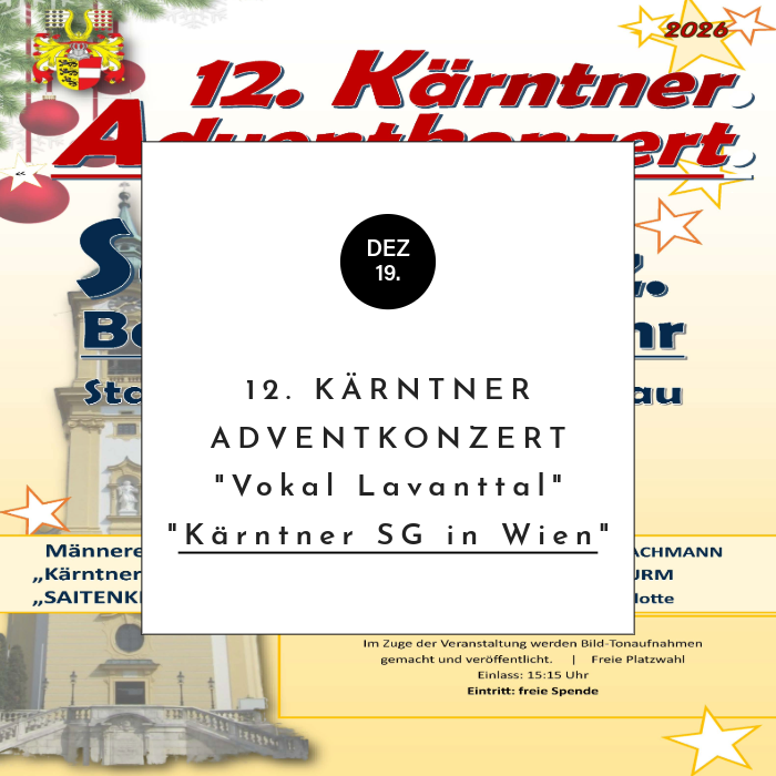 12. Kärntner Adventkonzert