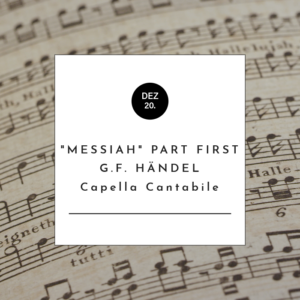 G.F. Händel - "Messiah" Part First